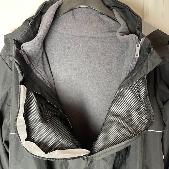 Seraphine Men's 6-in-1 Raincoat/Fleece Jacket - Black - Size XL NWOT - Picture 8 of 15